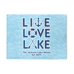 Live Love Lake 5' x 7' Patio Rug (Personalized)