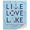 Live Love Lake Sherpa Throw Blanket (Personalized)