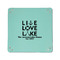 Live Love Lake 6" x 6" Teal Leatherette Snap Up Tray - APPROVAL