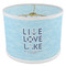 Live Love Lake 8" Drum Lampshade - ANGLE Poly-Film