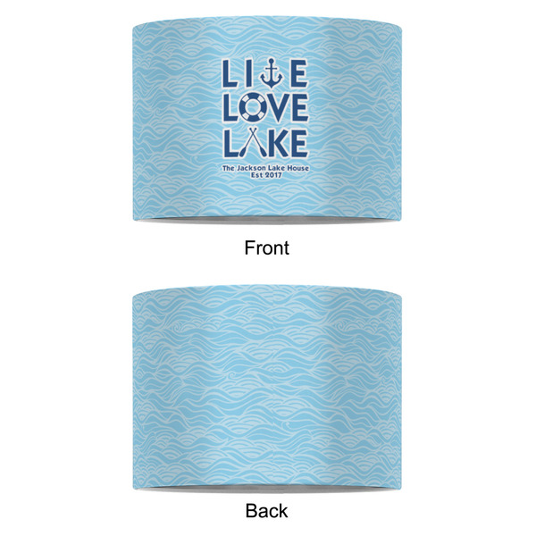 Live Love Lake 8" Drum Lampshade - APPROVAL (Fabric)