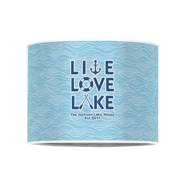 Live Love Lake 8" Drum Lampshade - FRONT (Poly Film)