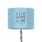 Live Love Lake 8" Drum Lampshade - ON STAND (Fabric)