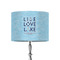 Live Love Lake 8" Drum Lamp Shade - Fabric (Personalized)