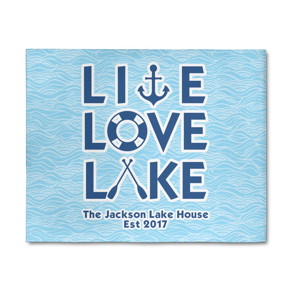 Custom Live Love Lake 8' x 10' Indoor Area Rug (Personalized)