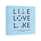 Live Love Lake 8x8 - Canvas Print - Angled View