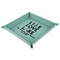 Live Love Lake 9" x 9" Teal Leatherette Snap Up Tray - MAIN