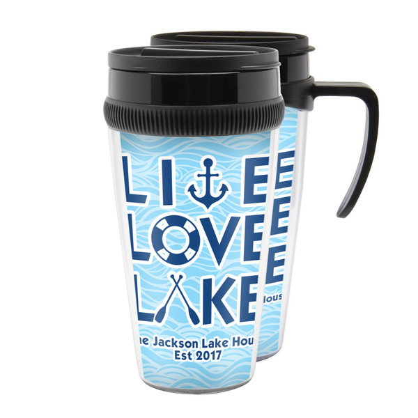 Custom Live Love Lake Acrylic Travel Mug (Personalized)