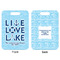 Live Love Lake Aluminum Luggage Tag (Front + Back)
