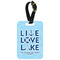 Live Love Lake Aluminum Luggage Tag (Personalized)