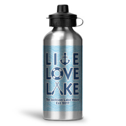 Live Love Lake Water Bottles - 20 oz - Aluminum (Personalized)