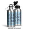 Live Love Lake Aluminum Water Bottle - Alternate lid options