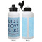 Live Love Lake Aluminum Water Bottle - White APPROVAL