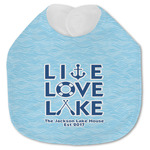 Live Love Lake Jersey Knit Baby Bib w/ Name or Text
