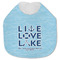 Live Love Lake Jersey Knit Baby Bib w/ Name or Text