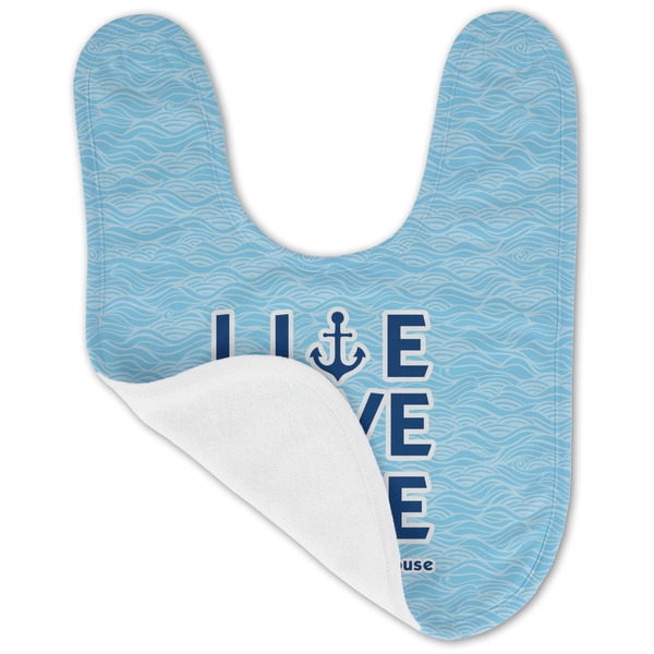 Live Love Lake Baby Bib - AFT folded