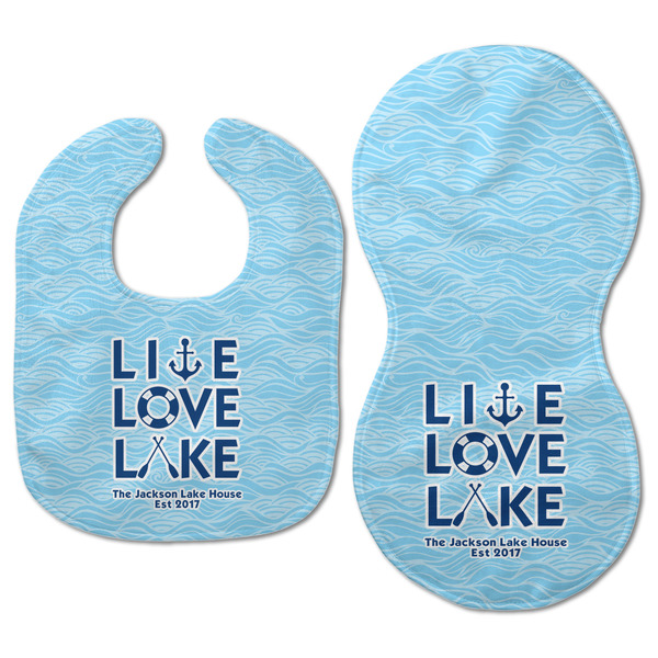 Live Love Lake Baby Bib & Burp Set - Approval (new bib & burp)