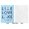 Live Love Lake Baby Blanket (Single Sided - Printed Front, White Back)