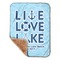 Live Love Lake Baby Sherpa Blanket - Corner Showing Soft