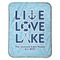 Live Love Lake Baby Sherpa Blanket - Flat