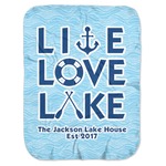 Live Love Lake Baby Swaddling Blanket (Personalized)