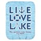 Live Love Lake Baby Swaddling Blanket - Flat