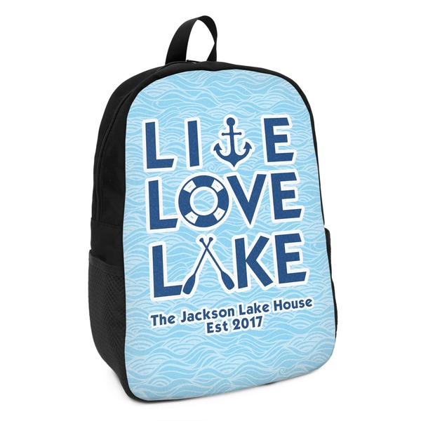 Custom Live Love Lake Kids Backpack (Personalized)