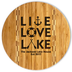 Live Love Lake Bamboo Cutting Board (Personalized)