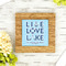 Live Love Lake Bamboo Trivet with 6" Tile - LIFESTYLE