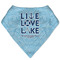 Live Love Lake Bandana Folded Flat