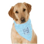 Live Love Lake Dog Bandana Scarf w/ Name or Text