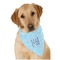 Live Love Lake Dog Bandana Scarf w/ Name or Text