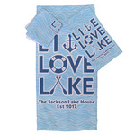 Live Love Lake Bath Towel Set - 3 Pcs (Personalized)