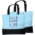 Live Love Lake Beach Tote Bag (Personalized)