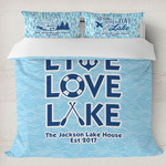 Live Love Lake Duvet Cover Set - King (Personalized)