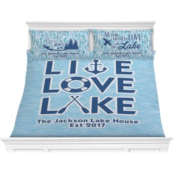 Live Love Lake Comforter Set - King (Personalized)