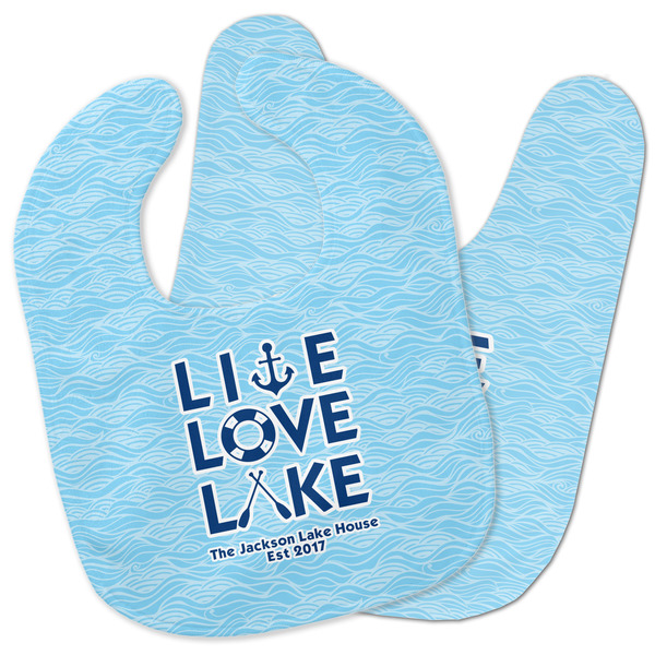 Custom Live Love Lake Baby Bib w/ Name or Text