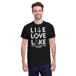 Live Love Lake T-Shirt - Black (Personalized)