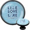 Live Love Lake Cabinet Knob (Black) (Personalized)