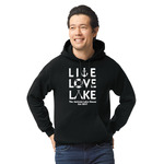 Live Love Lake Hoodie - Black - 3XL (Personalized)