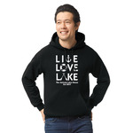 Live Love Lake Hoodie - Black - Medium (Personalized)