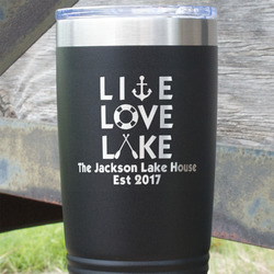 Live Love Lake 20 oz Stainless Steel Tumbler (Personalized)