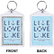 Live Love Lake Bling Keychain (Front + Back)