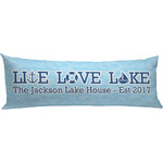 Live Love Lake Body Pillow Case (Personalized)