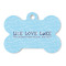 Live Love Lake Bone Shaped Dog ID Tag - Large - Front