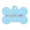 Live Love Lake Bone Shaped Dog ID Tag (Personalized)