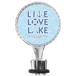 Live Love Lake Wine Bottle Stopper (Personalized)