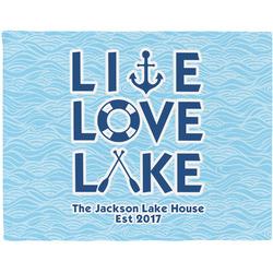 Live Love Lake Woven Fabric Placemat - Twill w/ Name or Text