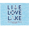Live Love Lake Woven Fabric Placemat - Twill w/ Name or Text