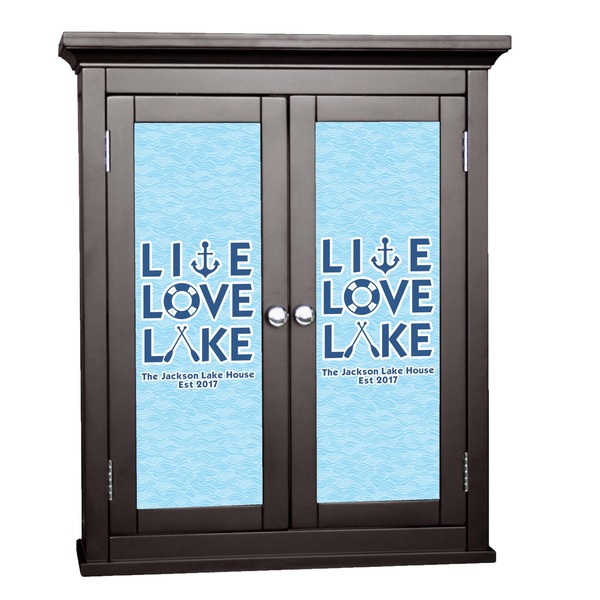 Custom Live Love Lake Cabinet Decal - Large (Personalized)